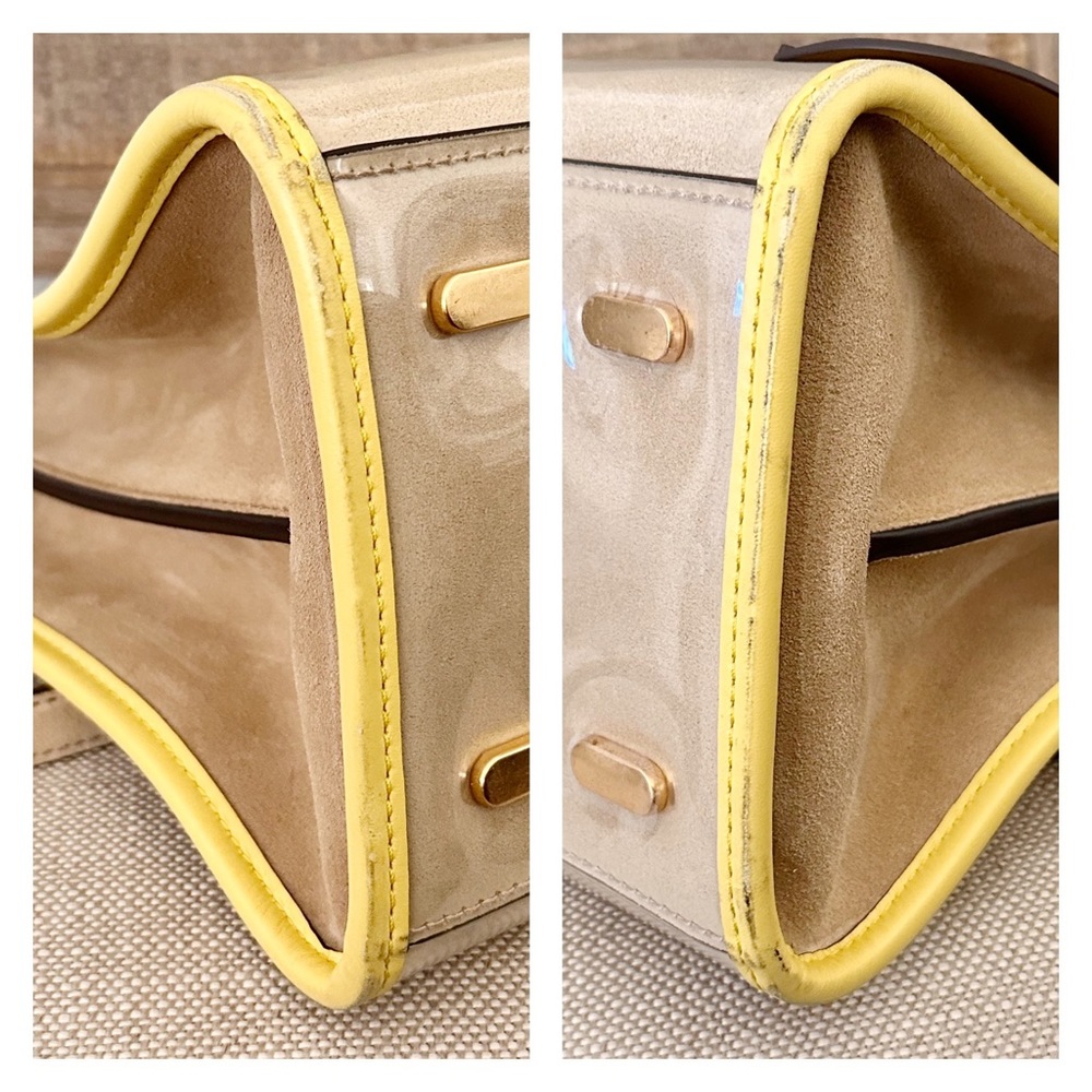 Tory Burch Lee Radziwill Raincoat Double Bag Satchel - Picture 13 of 16